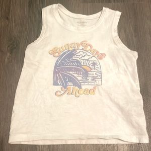 Old navy kids “sunny days ahead” tank